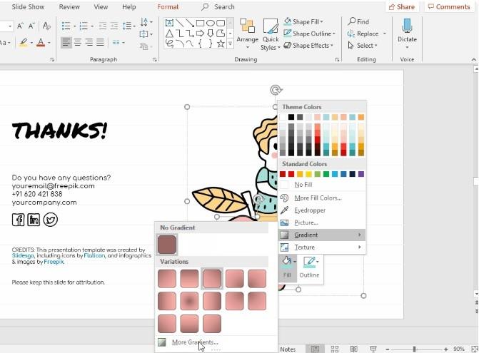 Cách thay đổi màu sắc trong PowerPoint